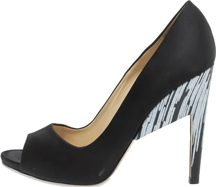 Satin Heeled Pumps