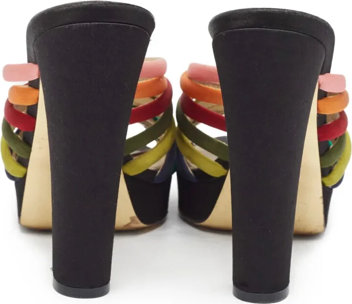 Satin Heeled Sandals - Image 4