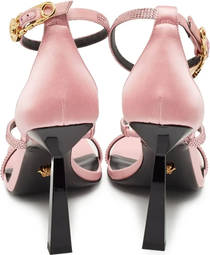 Satin Heeled Sandals - Image 4