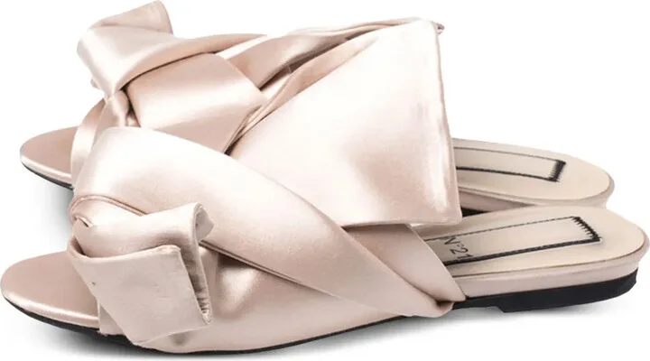 Satin Knot Sandals - Image 2