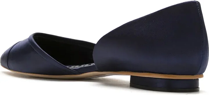 Satin leather ballerina shoes - Image 3