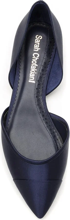 Satin leather ballerina shoes - Image 4