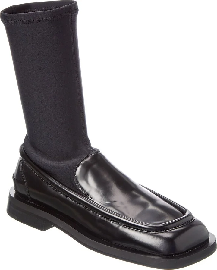 Satin & Leather Loafer