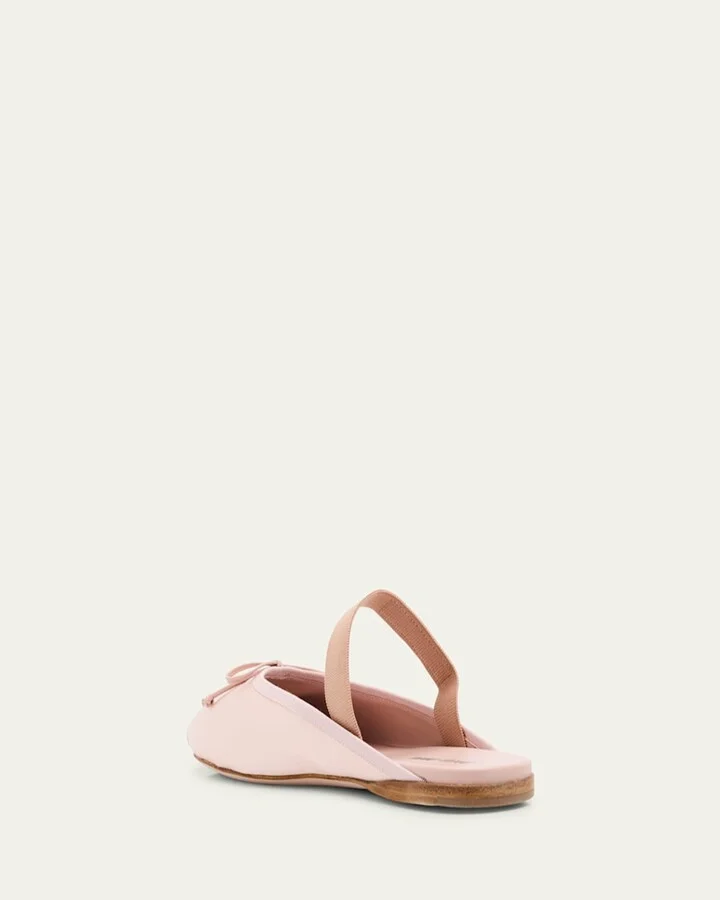 Satin Mary Jane Ballerina Mules - Image 2