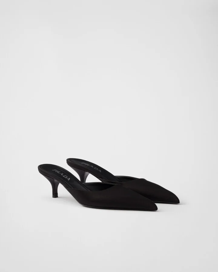 Satin mules