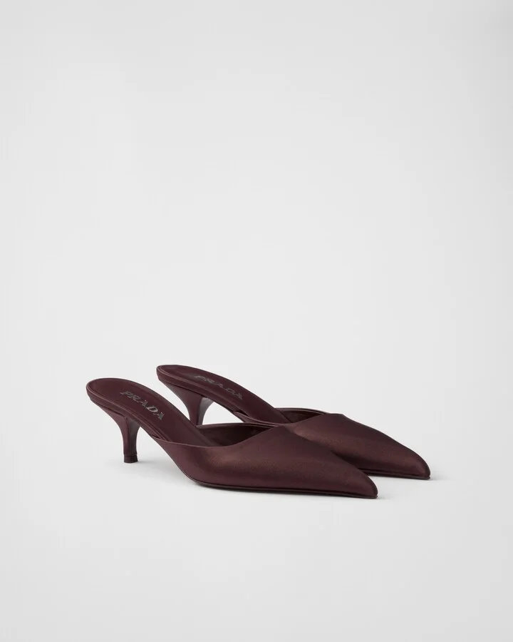 Satin mules