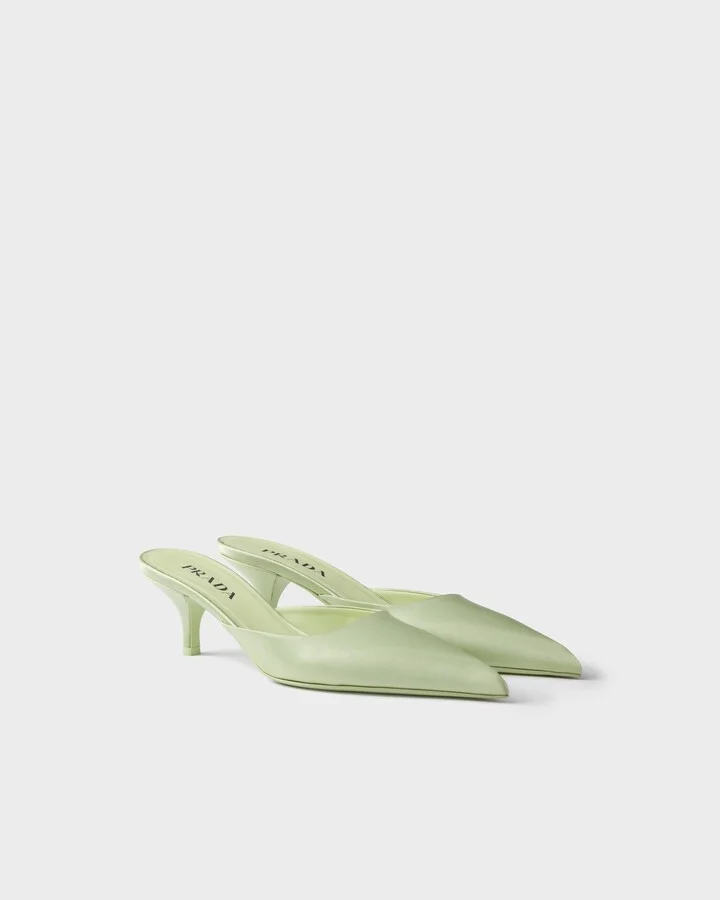 Satin mules