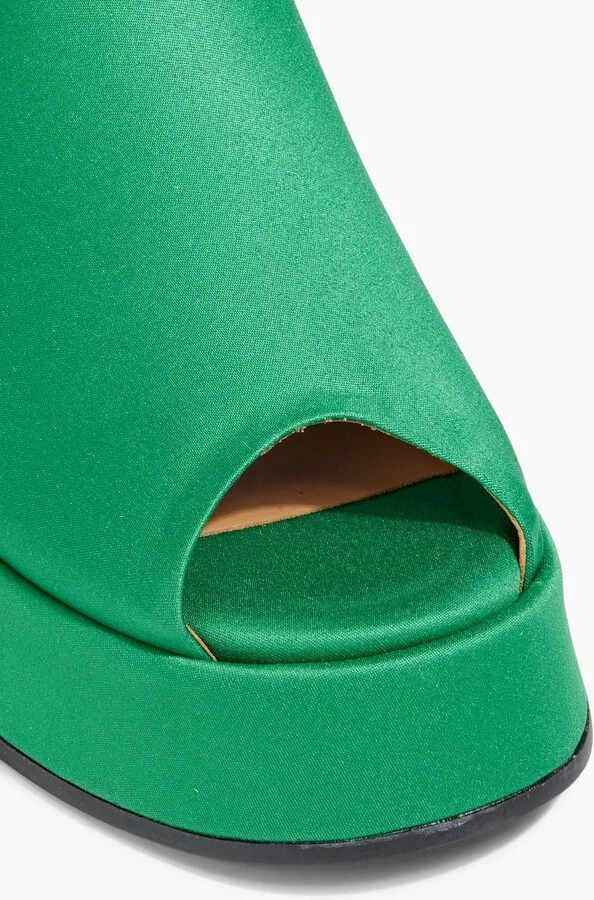 Satin platform mules - Image 4