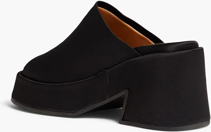 Satin platform mules - Image 6