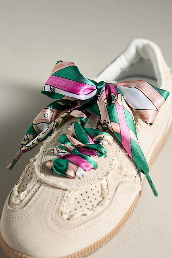 Satin Polka Dot Shoe Laces - Image 3