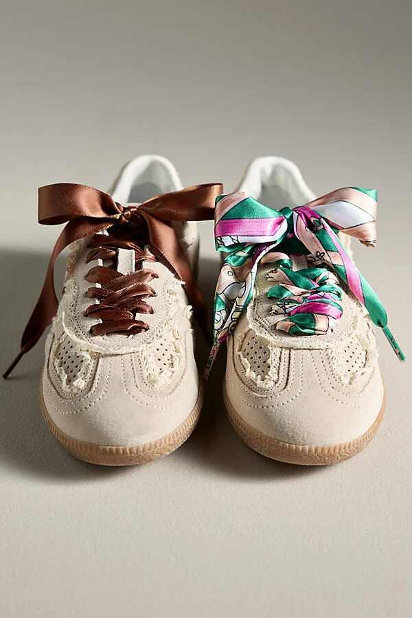 Satin Polka Dot Shoe Laces