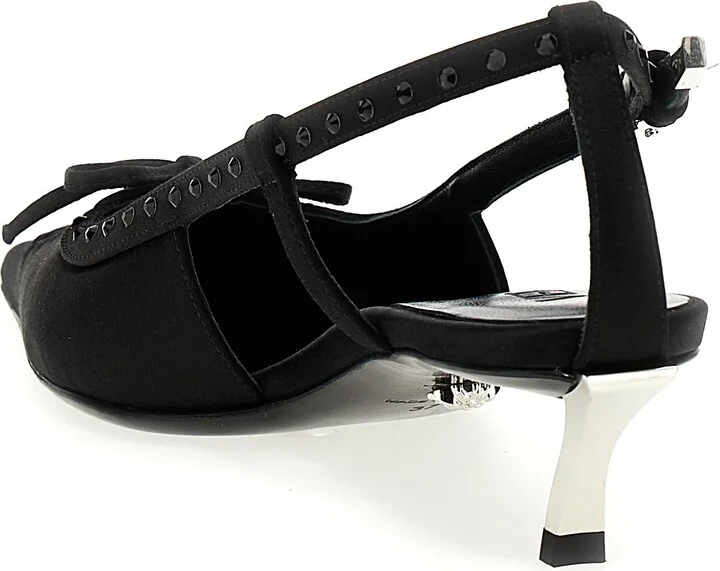 Satin Rhinestone Slingback - Image 2