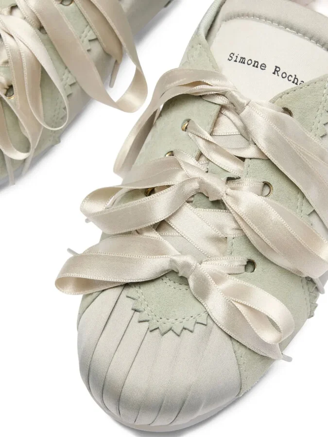 Satin-Ribbon Ballerina Sneakers - Image 3