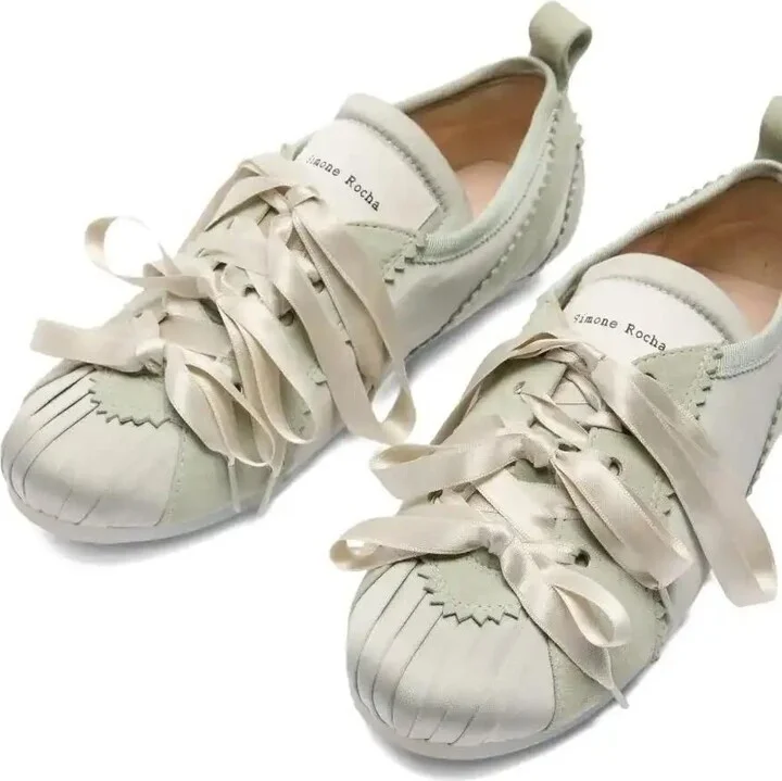 Satin-Ribbon Ballerina Sneakers - Image 2