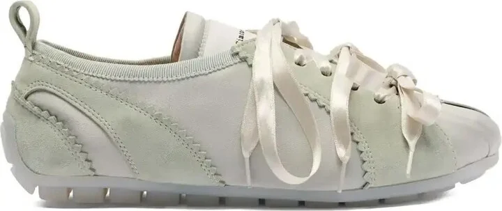 Satin-Ribbon Ballerina Sneakers