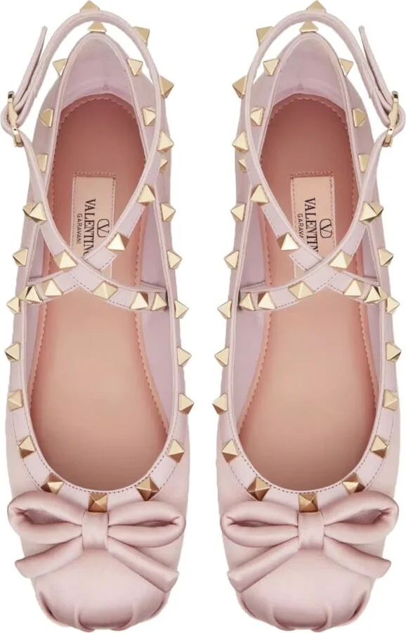 Satin rockstud Ballerina - Image 2