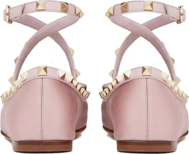 Satin rockstud Ballerina - Image 3