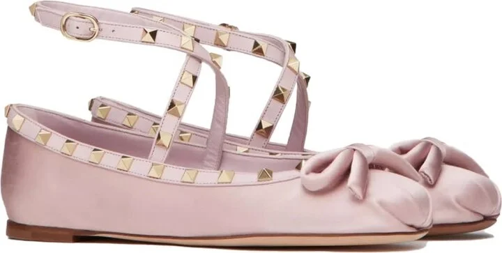 Satin rockstud Ballerina - Image 4
