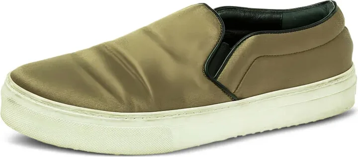 Satin Round Toe Slip-On Sneakers - Image 2