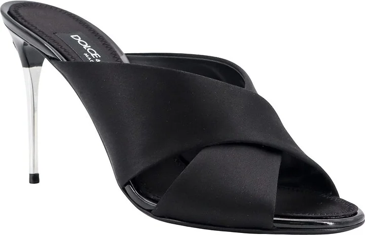 Satin Sandals With Back Monogram - Image 2