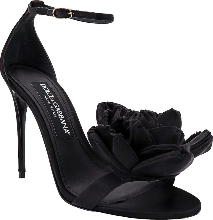 Satin Sandals With Floreal Application - Image 2