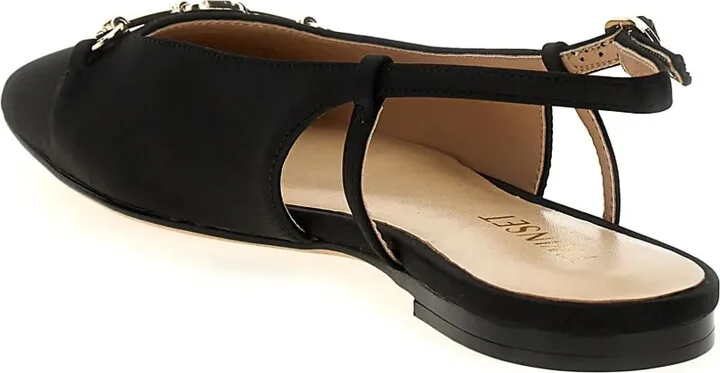 Satin Slingback Flat Pumps - Image 3
