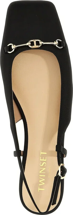 Satin Slingback Flat Pumps - Image 4