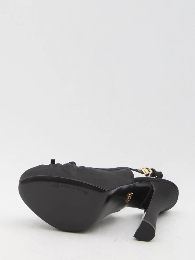 Satin Slingback Platform Shoes - Image 4