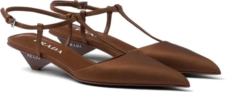 Satin slingback pumps - Image 2