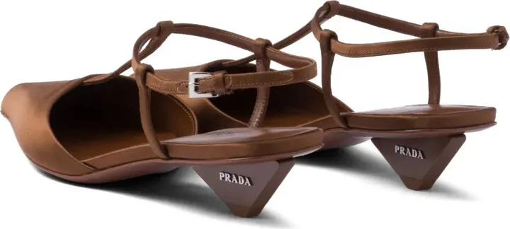 Satin slingback pumps - Image 3