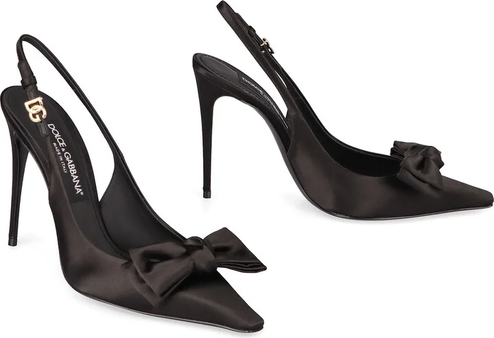 Satin Slingback Pumps - Image 3