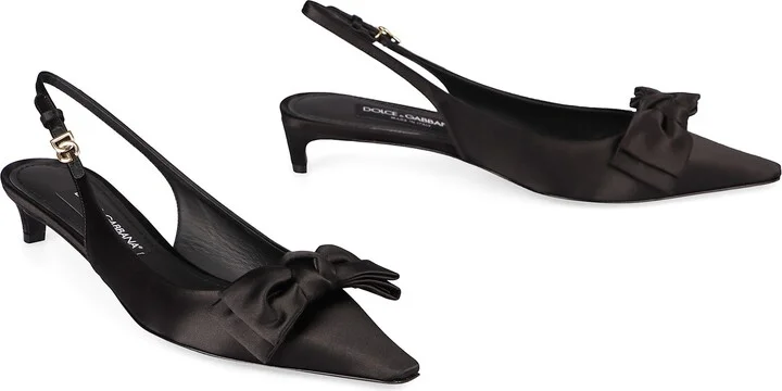 Satin Slingback Pumps - Image 3