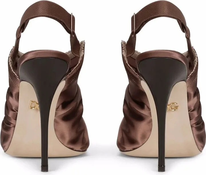 Satin Slingback Pumps - Image 3