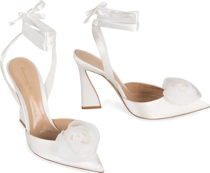 Satin Slingback Pumps