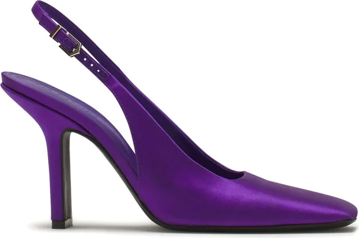 Satin Slingback Pumps