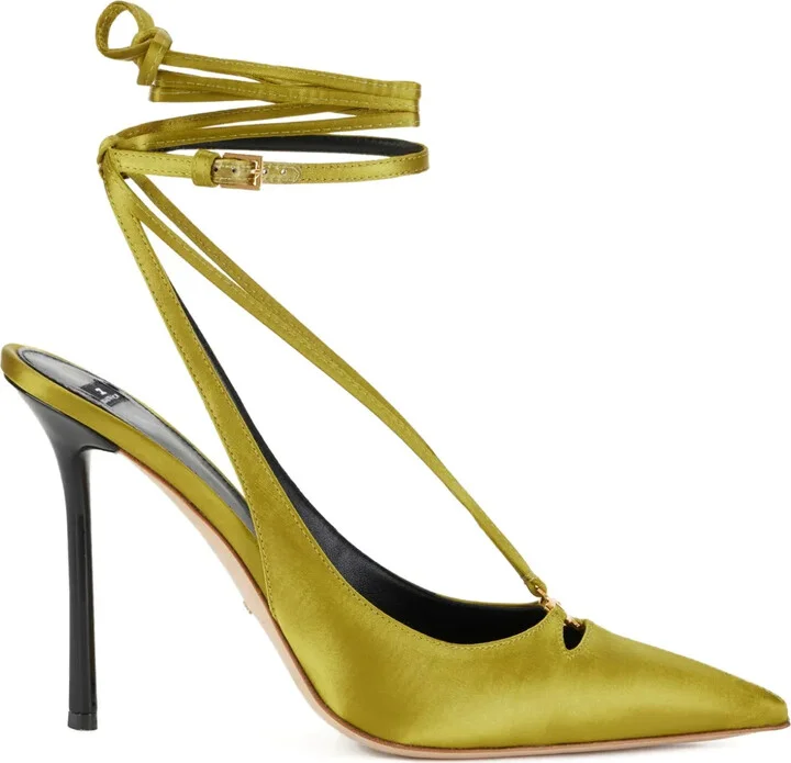 Satin Slingback Pumps