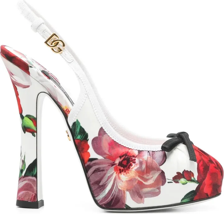Satin Slingbacks Pumps