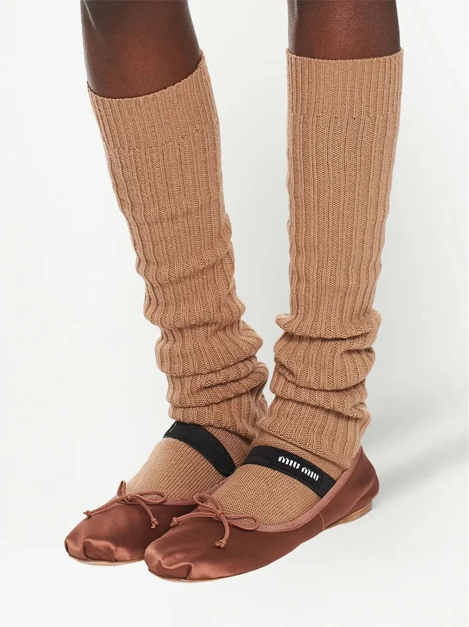 Satin Slip-On Ballerina Shoes - Image 5