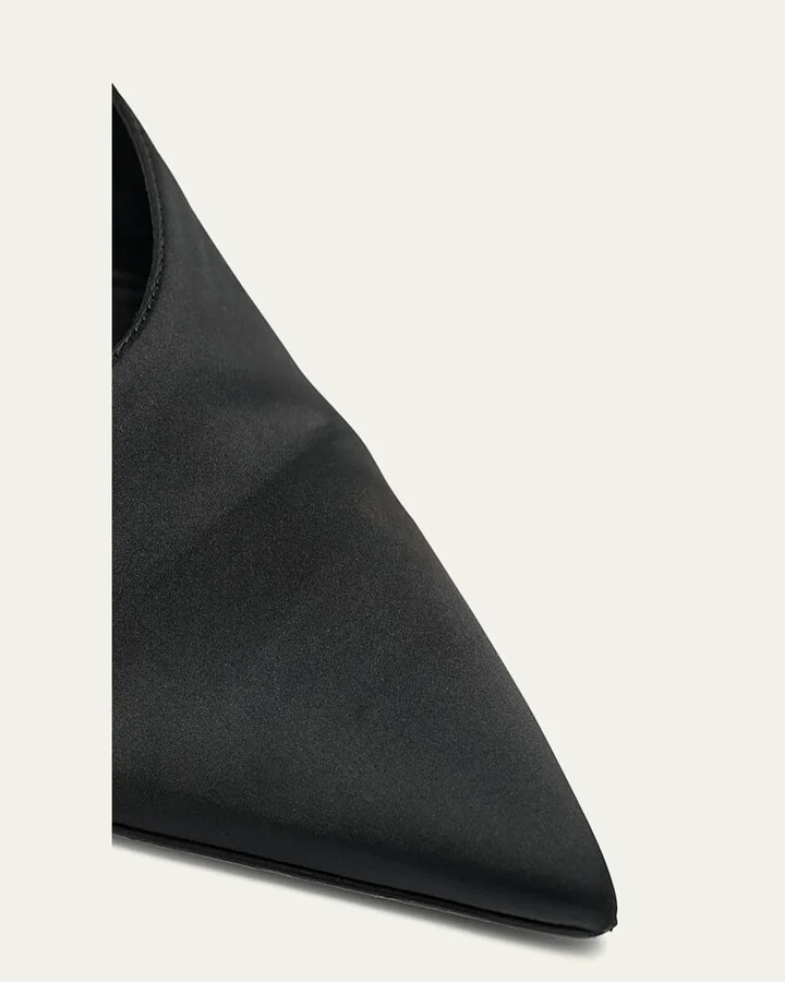 Satin Wedge Mules - Image 10