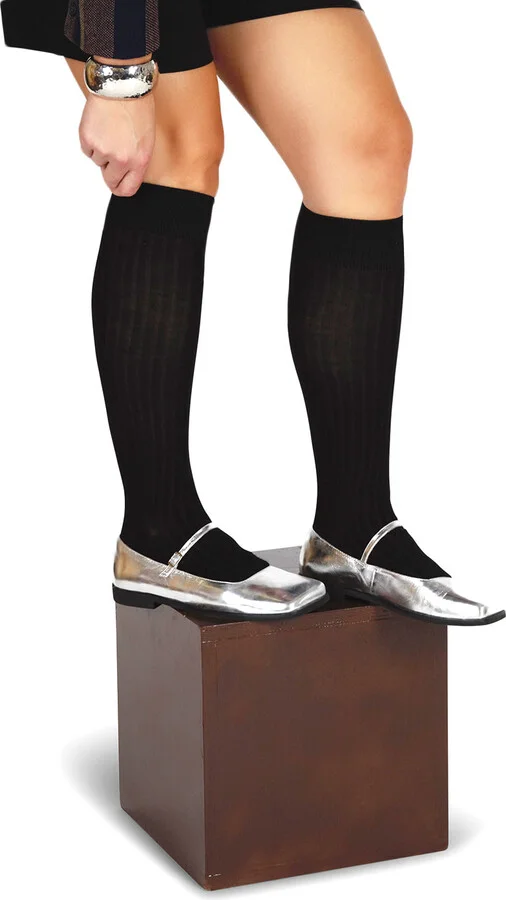 Saturn Square Toe Mary Jane-Silver - Image 2