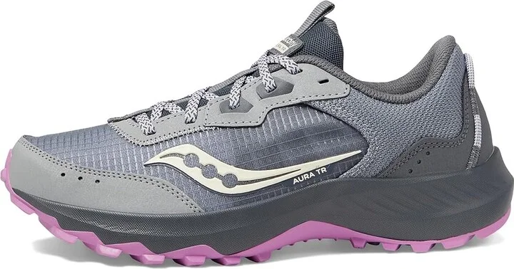 Saucony Aura TR Women's Shoes Fossil/Grape : 5 B - Medium - Image 6