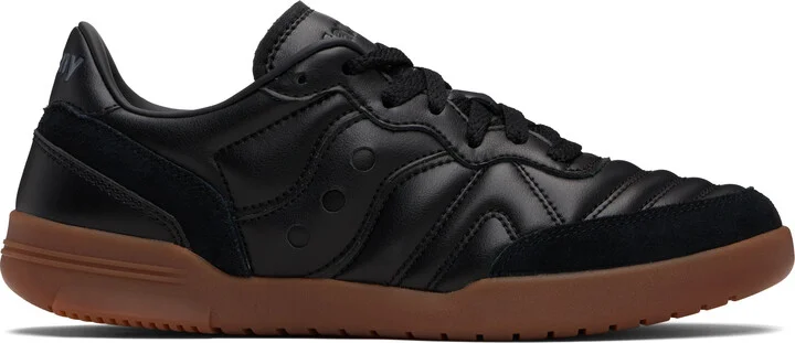 Saucony Black 586i Leather Sneakers