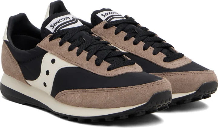 Saucony Black & Brown Trainer 80 Sneakers - Image 4