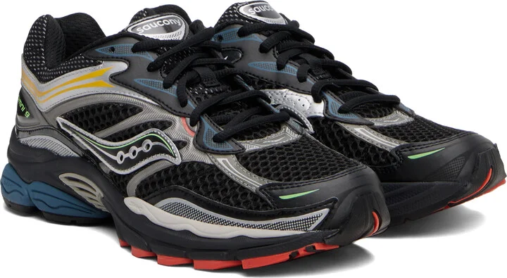 Saucony Black & Gray ProGrid Omni 9 Sneakers - Image 4