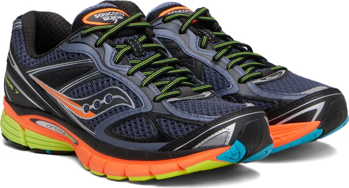 Saucony Black & Navy ProGrid Guide 7 Sneakers - Image 4