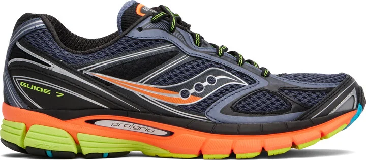 Saucony Black & Navy ProGrid Guide 7 Sneakers
