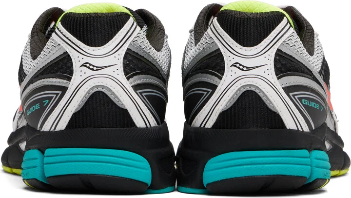 Saucony Black & White ProGrid Guide 7 Sneakers - Image 2