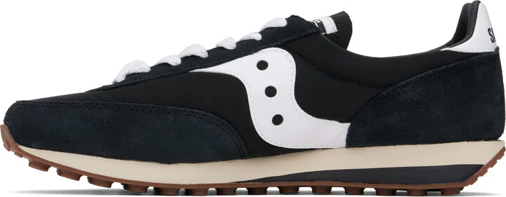 Saucony Black & White Trainer 80 Sneakers - Image 3