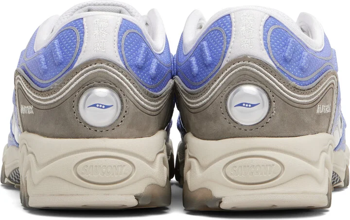 Saucony Blue & Gray Matrix Fade Sneakers - Image 2