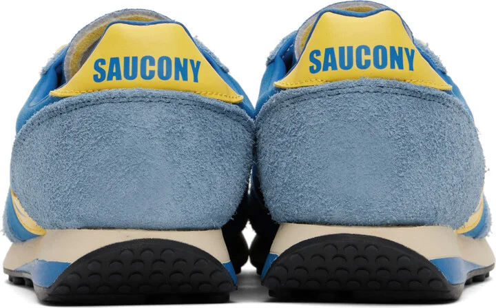 Saucony Blue & Yellow Trainer 80 Original Sneakers - Image 2